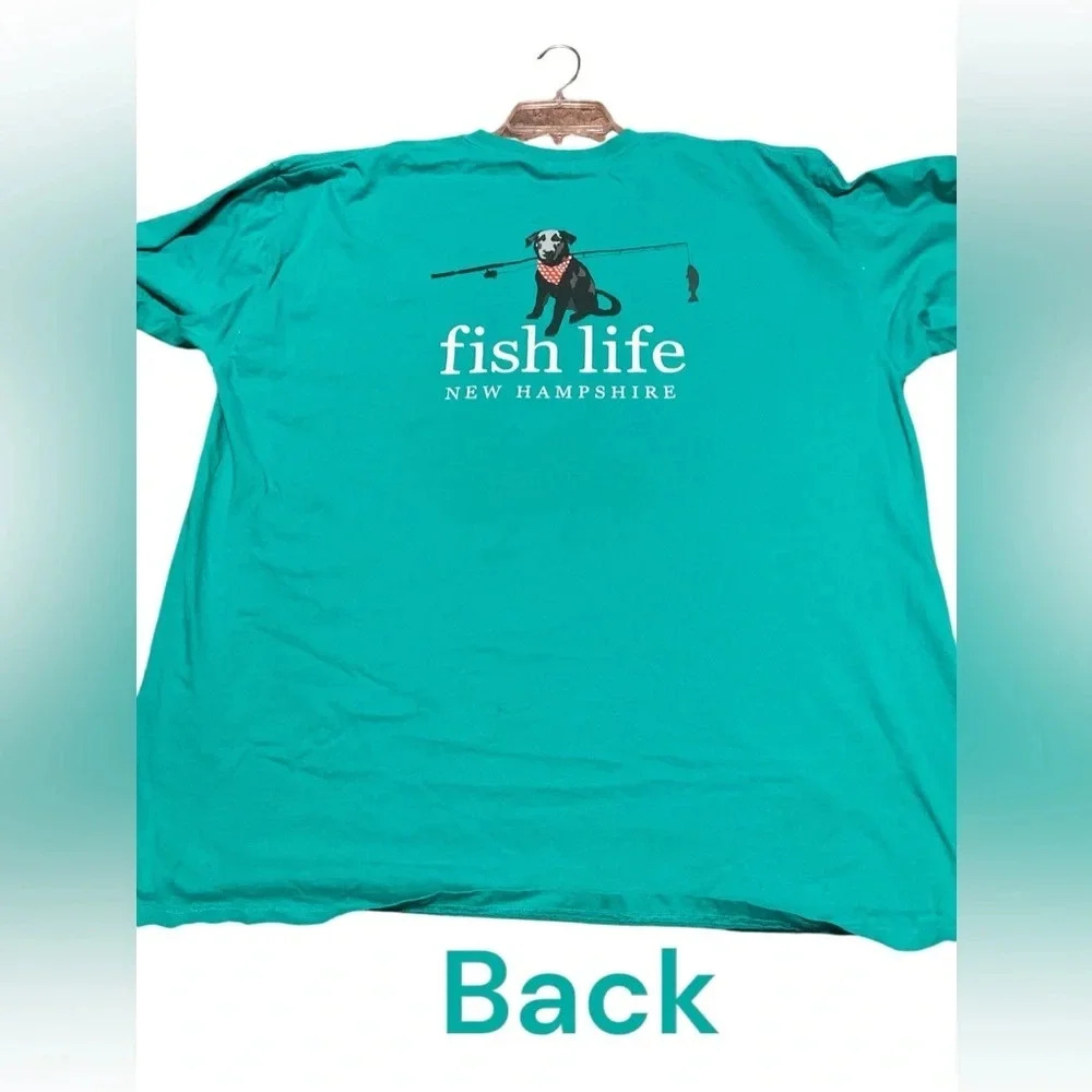 🐠 Men’s fishing life long sleeve green size XXL 🐠 - Picture 4 of 4
